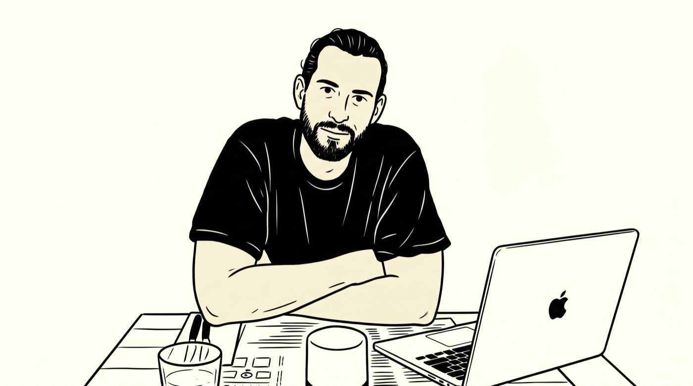 Illustrated portrait of Adrian Siegwart, CFA